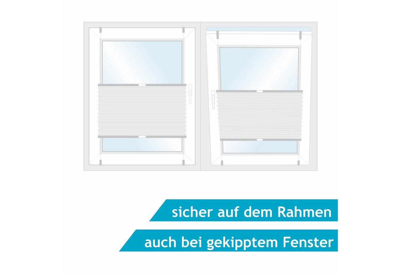 Good Life Wabenplissee Aris, verdunkelnd, ohne Bohren, verspannt, Klemmfix, Klemmfix - ohne Bohren, verdunkelnd – Bild 4 von 5