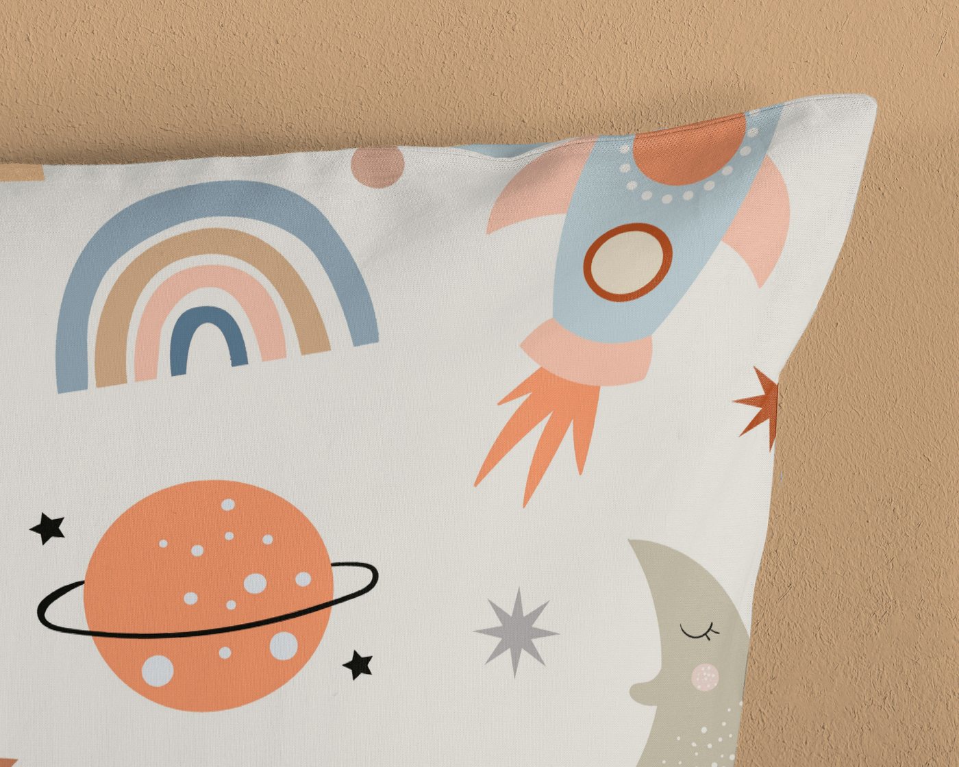good morning Babybettwäsche Eclips, Renforcé, 2 teilig, Baumwolle, Renforcé, 2 Teilig, Wendeoptik, Kind, Baby, Junge – Bild 4 von 5