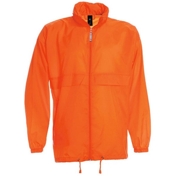 Goodman Design Regenjacke Windbreaker Damen und Herren Im Kragen integrierte Kapuze