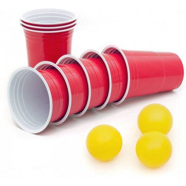 Goods+Gadgets Becher Wiederverwendbare Partybecher 50er Set – Dickwandige Beer Pong Becher, 100-tlg., Plastikbecher, Trinkbecher Getränkebecher