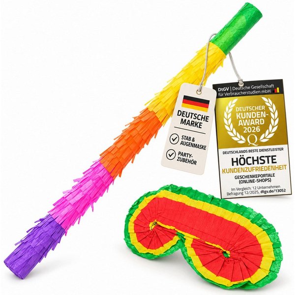Goods+Gadgets Papierdekoration Papier-Piñata–Befüllbare Party-Piñata für Kindergeburtstage & Formen, Party-Dekoration zum Befüllen