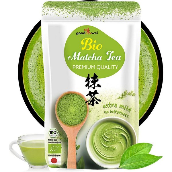 Goodwei Tee Japanischer Bio Matcha Tee Premium aus Kagoshima, 100g, 1 x 100 g