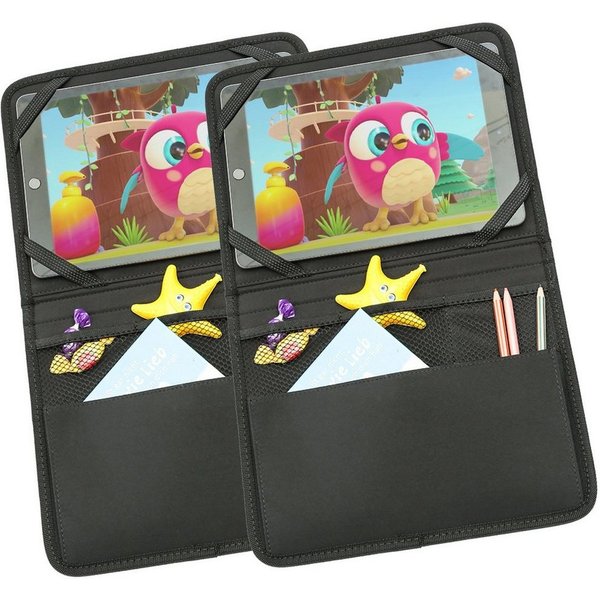 GORANDO Rücksitzorganizer Auto-Rückenlehnentasche Tablet Organizer für Auto Rücksitz 2 Stück (2-tlg)