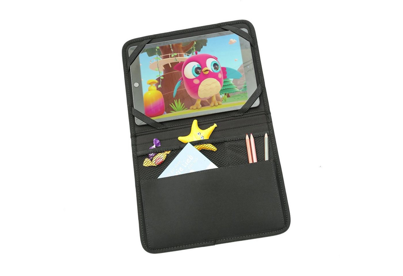 GORANDO Rücksitzorganizer Auto-Rückenlehnentasche Tablet Organizer für Auto Rücksitz 2 Stück (2-tlg) – Bild 3 von 5