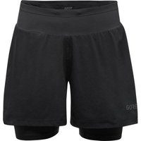 GORE WEAR GORE® R5 Damen 2in1 Shorts, Größe 34 in Schwarz
