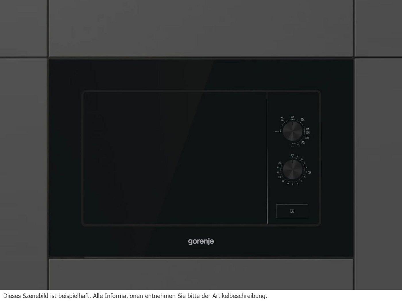 GORENJE Einbau-Mikrowelle, Grill, Mikrowelle, echte Glasfront, Einfache Handhabung in schickem Design – Bild 2 von 5