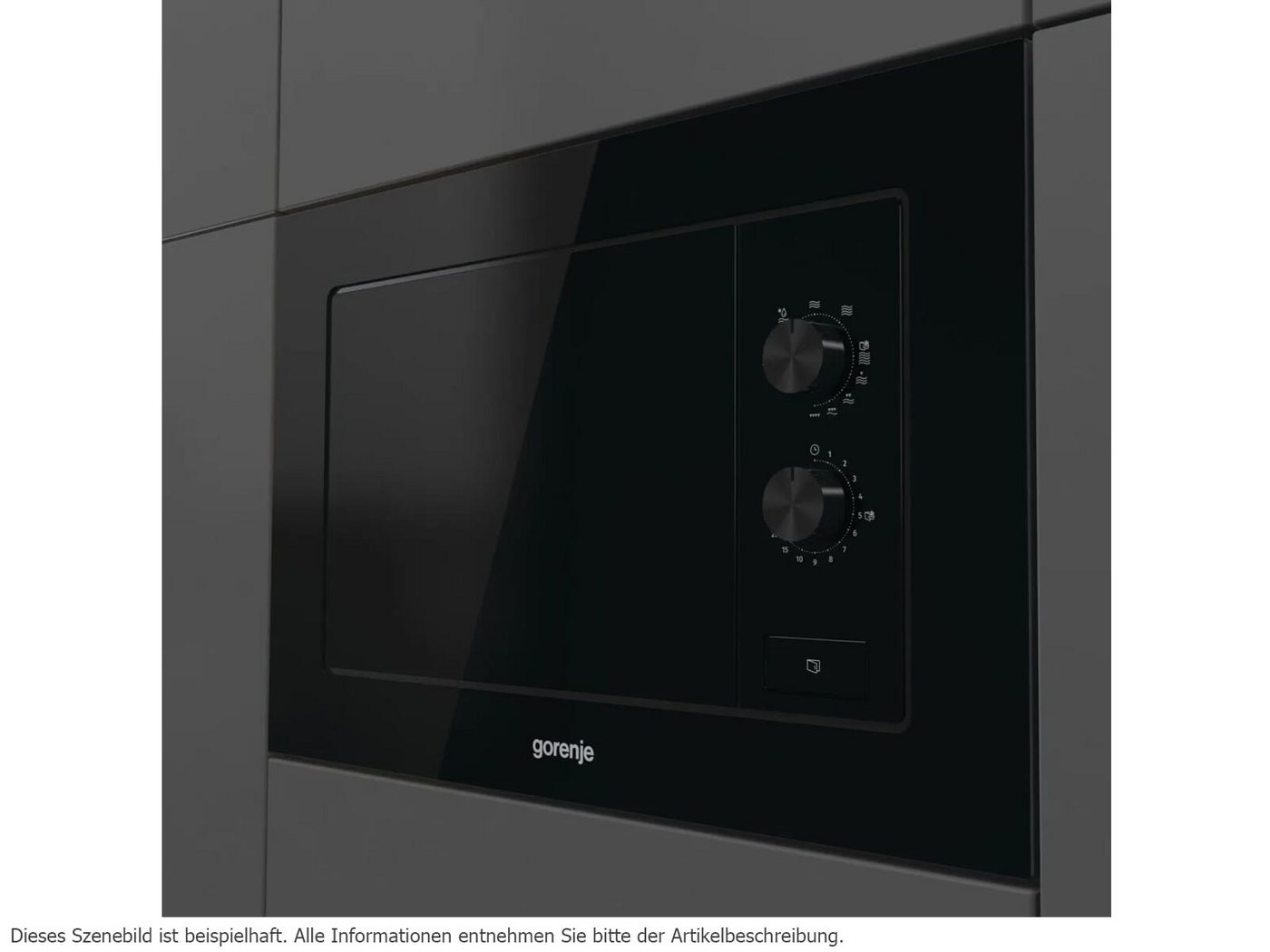 GORENJE Einbau-Mikrowelle, Grill, Mikrowelle, echte Glasfront, Einfache Handhabung in schickem Design – Bild 3 von 5