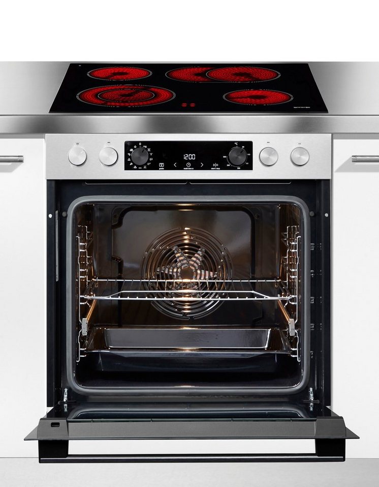 GORENJE Elektro-Herd-Set Pacific Herd Set, mit 1-fach-Teleskopauszug, Aqua Clean, Pizzafunktion mit 300 °C – perfekt für Pizza, Focaccia und mehr! – Bild 3 von 5