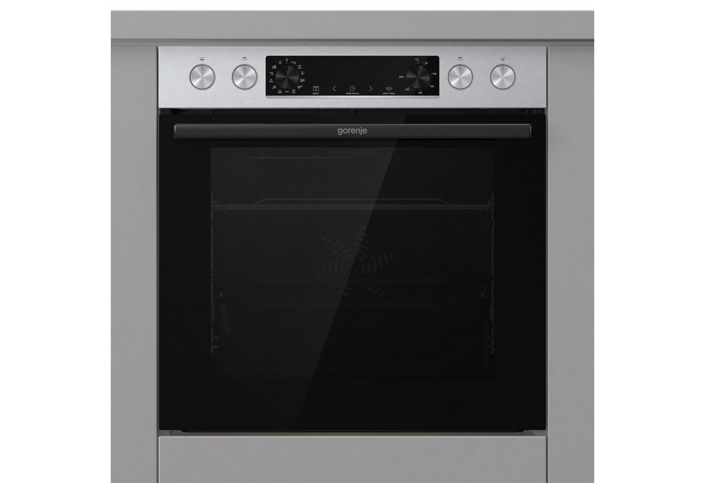 GORENJE Elektro-Herd-Set Pacific Herd Set, mit 1-fach-Teleskopauszug, Aqua Clean, Pizzafunktion mit 300 °C – perfekt für Pizza, Focaccia und mehr! – Bild 4 von 5