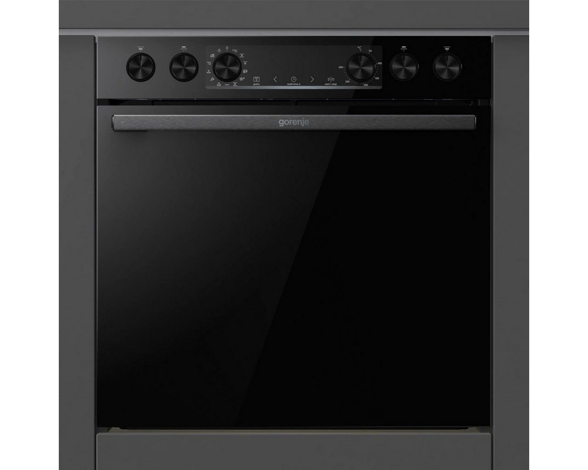 GORENJE Elektro-Herd-Set Pacific Herd Set, mit 1-fach-Teleskopauszug, Aqua Clean, Pizzafunktion mit 300 °C – perfekt für Pizza, Focaccia und mehr! – Bild 4 von 5
