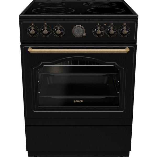 GORENJE Elektro-Standherd GECS6B70CL, Aqua Clean, Retro Design. Zeitlose Eleganz für jede Küche