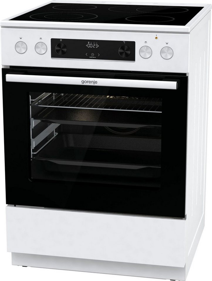 GORENJE Elektro-Standherd GECS6C70, mit 2-fach-Teleskopauszug, Aqua Clean, Knusprig genießen – ganz ohne Extra-Kalorien - dank AirFry-Funktion – Bild 3 von 5