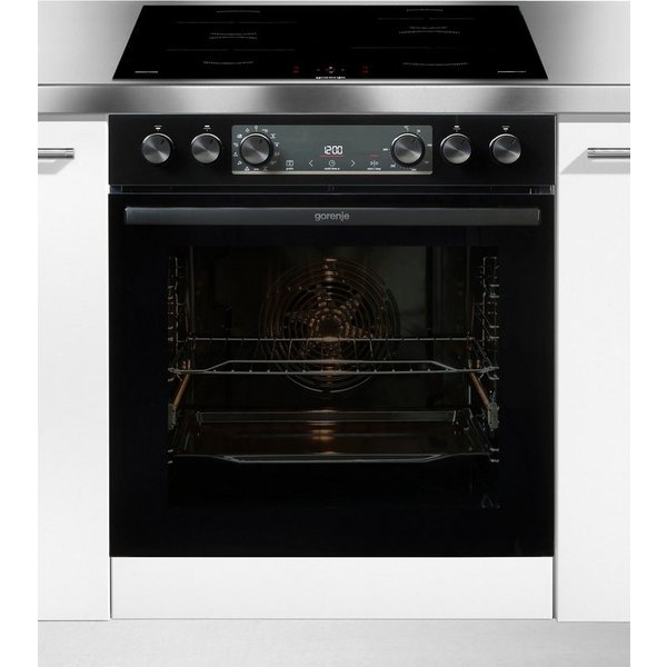 GORENJE Induktions Herd-Set Pacific Induktion 2021, mit 1-fach-Teleskopauszug, Aqua Clean, Pizzafunktion mit 300 °C – perfekt für Pizza, Focaccia und mehr!