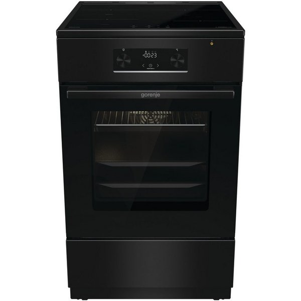 GORENJE Induktions-Standherd, mit 1-fach-Teleskopauszug, Aqua Clean, Standherd mit Induktionskochfeld und Teleskopauzug