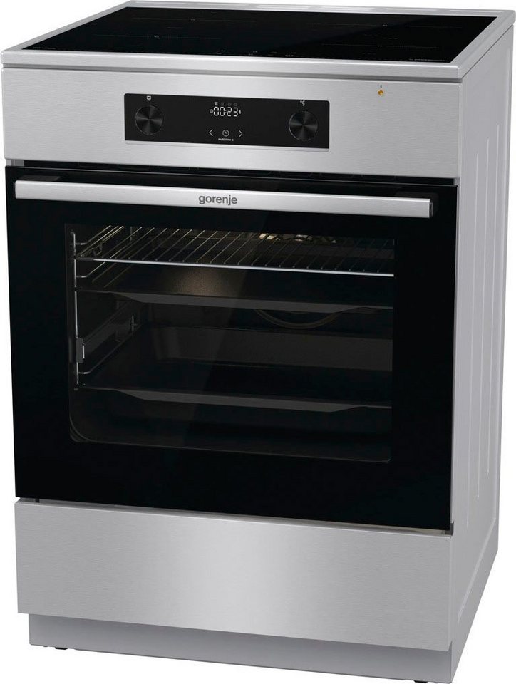 GORENJE Induktions-Standherd GEIT6C60XPG, BridgeZone. Mehr Platz für große Pfannen und Bräter – Bild 3 von 5