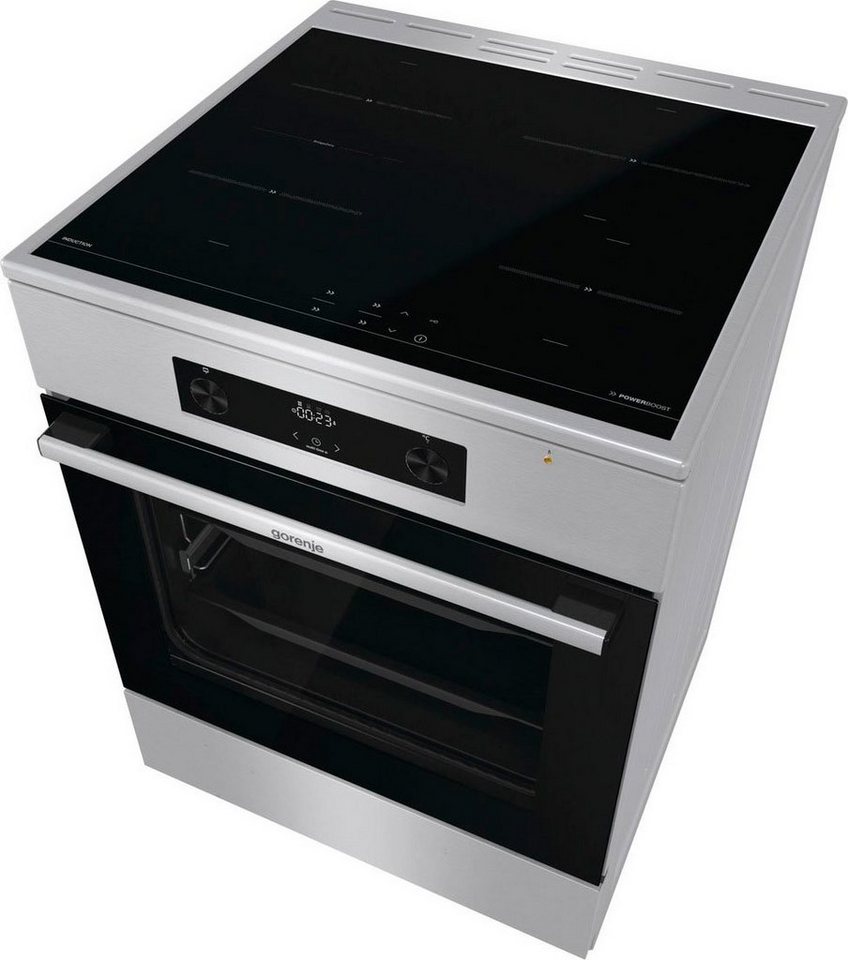 GORENJE Induktions-Standherd GEIT6C60XPG, BridgeZone. Mehr Platz für große Pfannen und Bräter – Bild 5 von 5