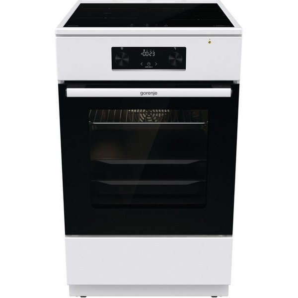 GORENJE Induktions-Standherd, mit 1-fach-Teleskopauszug, Aqua Clean, Standherd mit Induktionskochfeld und Teleskopauzug