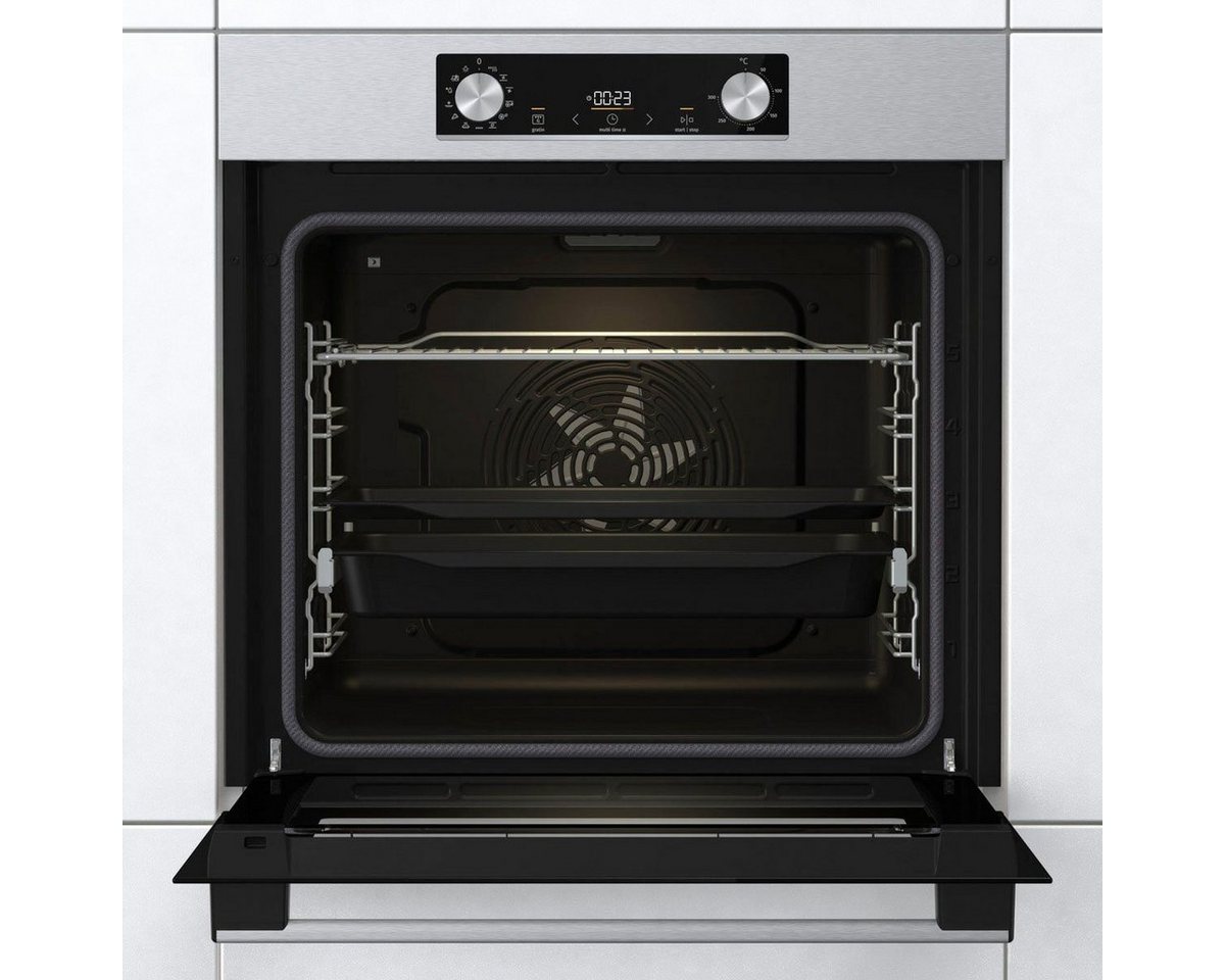 GORENJE Pyrolyse Backofen BPS6737E14X, BPS6737E14BG, mit 1-fach-Teleskopauszug, Pyrolyse-Selbstreinigung, AirFry-Funktion – Bild 3 von 5