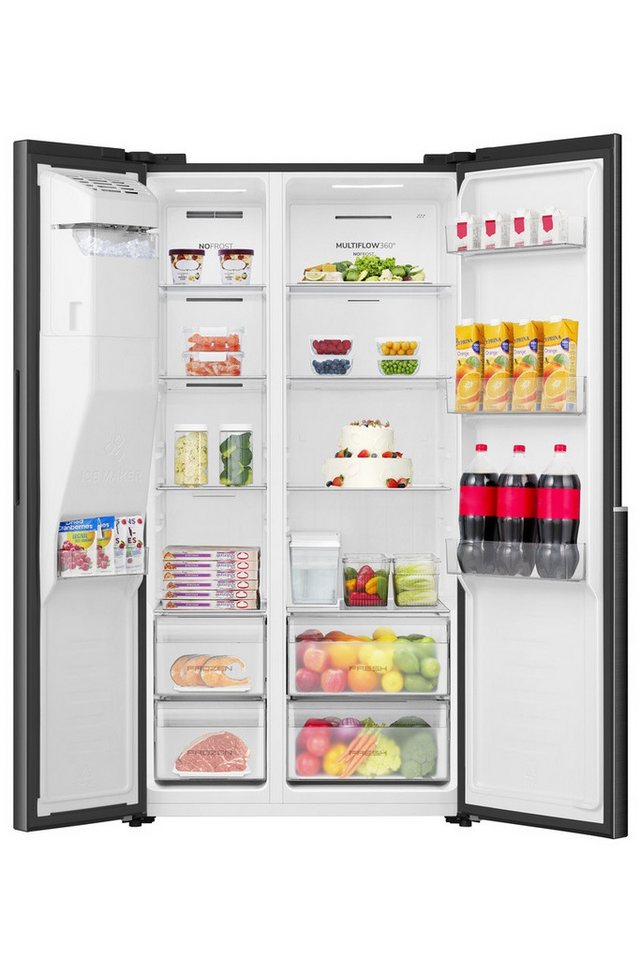 GORENJE Side-by-Side NRS917C61BX, 178,6 cm hoch, 91,1 cm breit, mit Wasser-/Eisspender, kein Festwasseranschluss dank Tank – Bild 3 von 5
