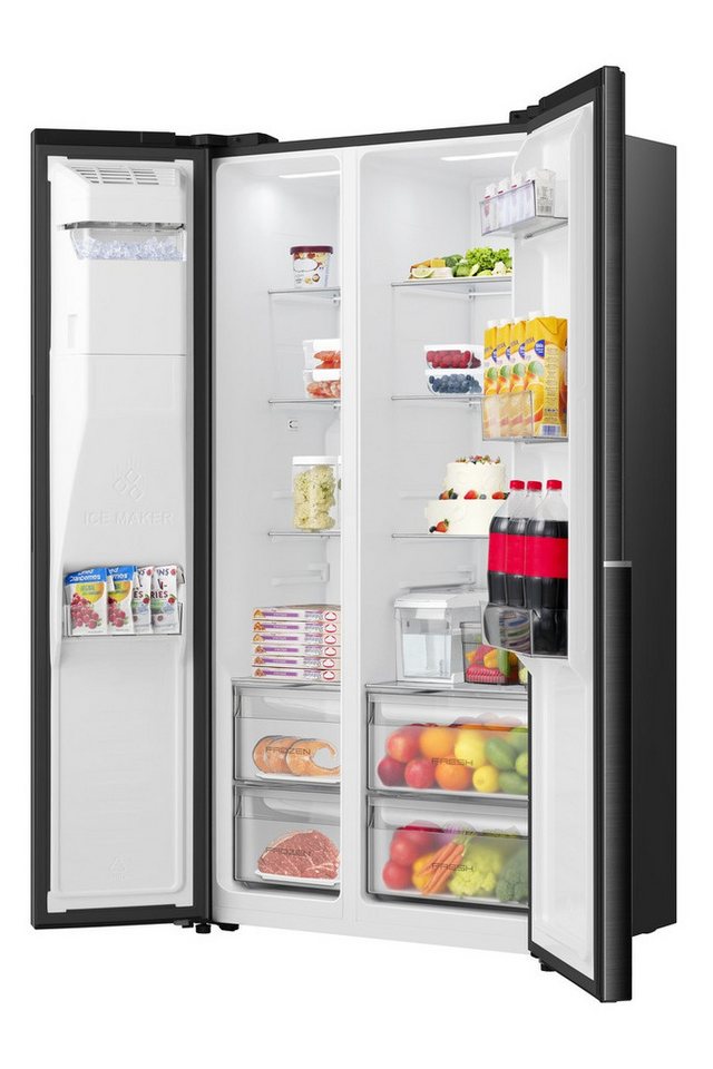 GORENJE Side-by-Side NRS917C61BX, 178,6 cm hoch, 91,1 cm breit, mit Wasser-/Eisspender, kein Festwasseranschluss dank Tank – Bild 4 von 5