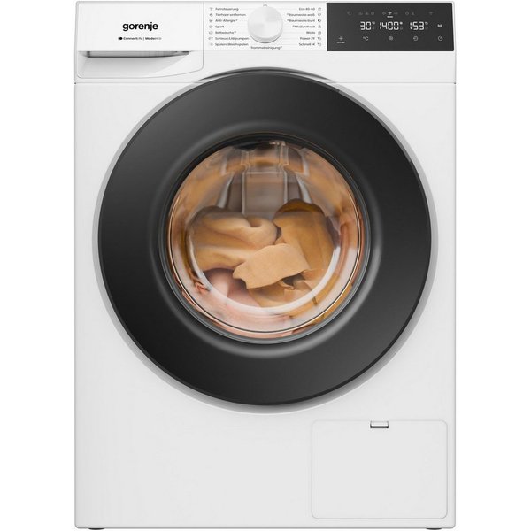 GORENJE Waschmaschine G400 Wave G4S74A21, 7 kg, 1400 U/min, 20% besser als Energieklasse A, Trommelreinigungsprogramm