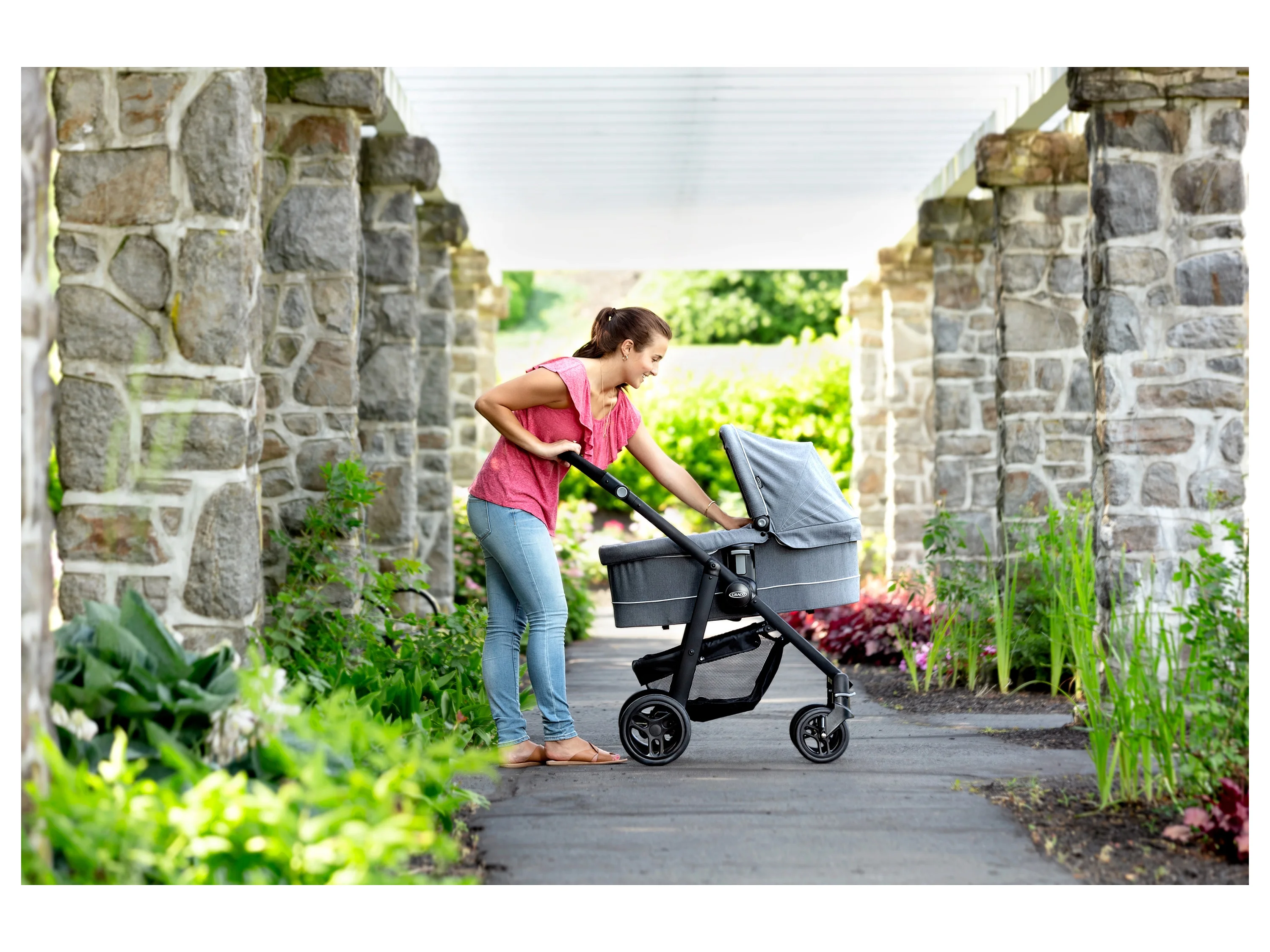 GRACO 3-in-1 Kinderwagen-Set, mit Babywanne und Babyschale – Bild 2 von 4