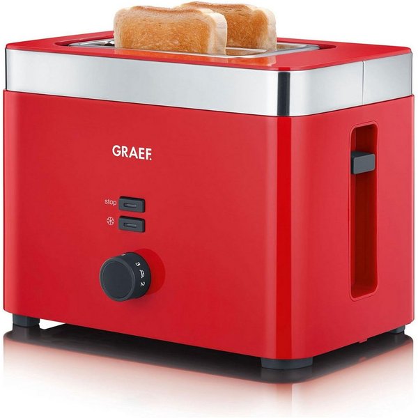 Graef Toaster TO 63 Toaster, Nachhebevorrichtung, Sicherheitsabschaltung, Bräunungsgrad regelbar