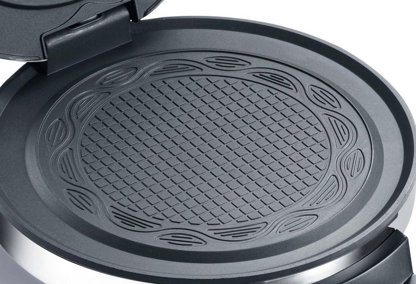 Graef Waffeleisen Hörncheneisen HE 80, Edelstahl matt, 850 W – Bild 4 von 5
