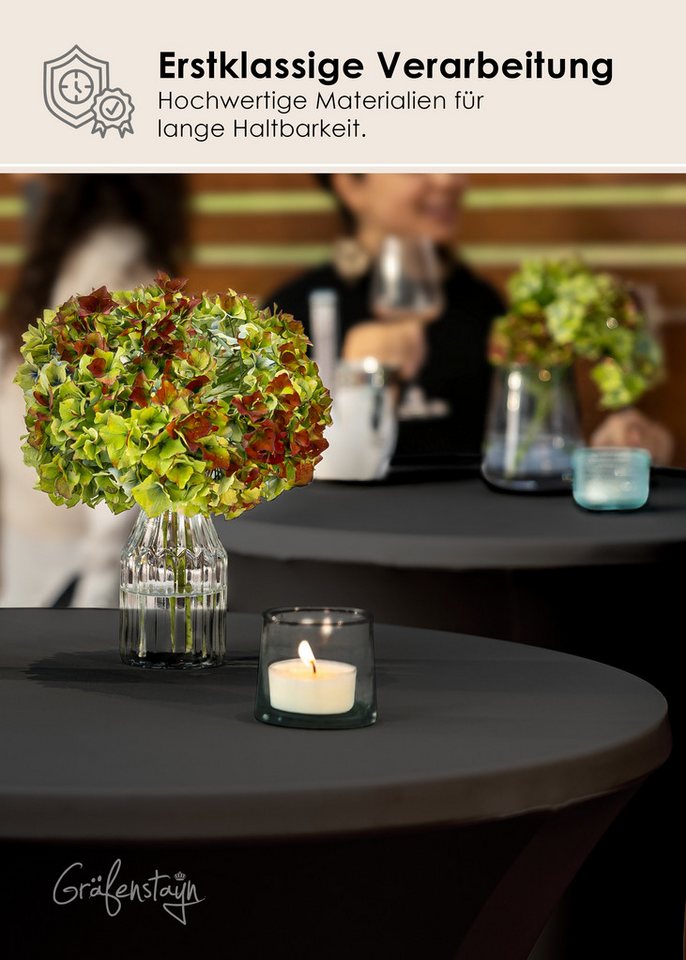 Gräfenstayn Stehtischhusse Stretchbezug Stehtisch Hussen, Elegante Stehtischhusse für Bistrotische – Bild 5 von 5