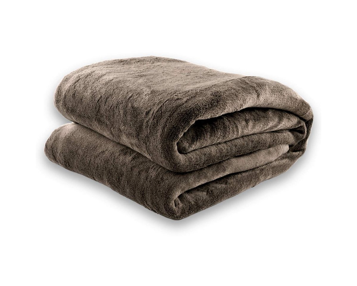 Wohndecke flauschige, tragbare Kuscheldecke mit Ärmeln ohne Fußtasche, Gräfenstayn, warme Ärmeldecke - TV Decke zum Anziehen - 200x150 cm – Bild 4 von 5