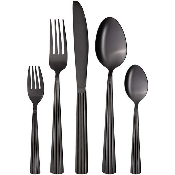GRÄWE Besteck-Set (20-tlg), 4 Personen, Besteckset Athen, 20-teilig, 4 Personen, schwarz