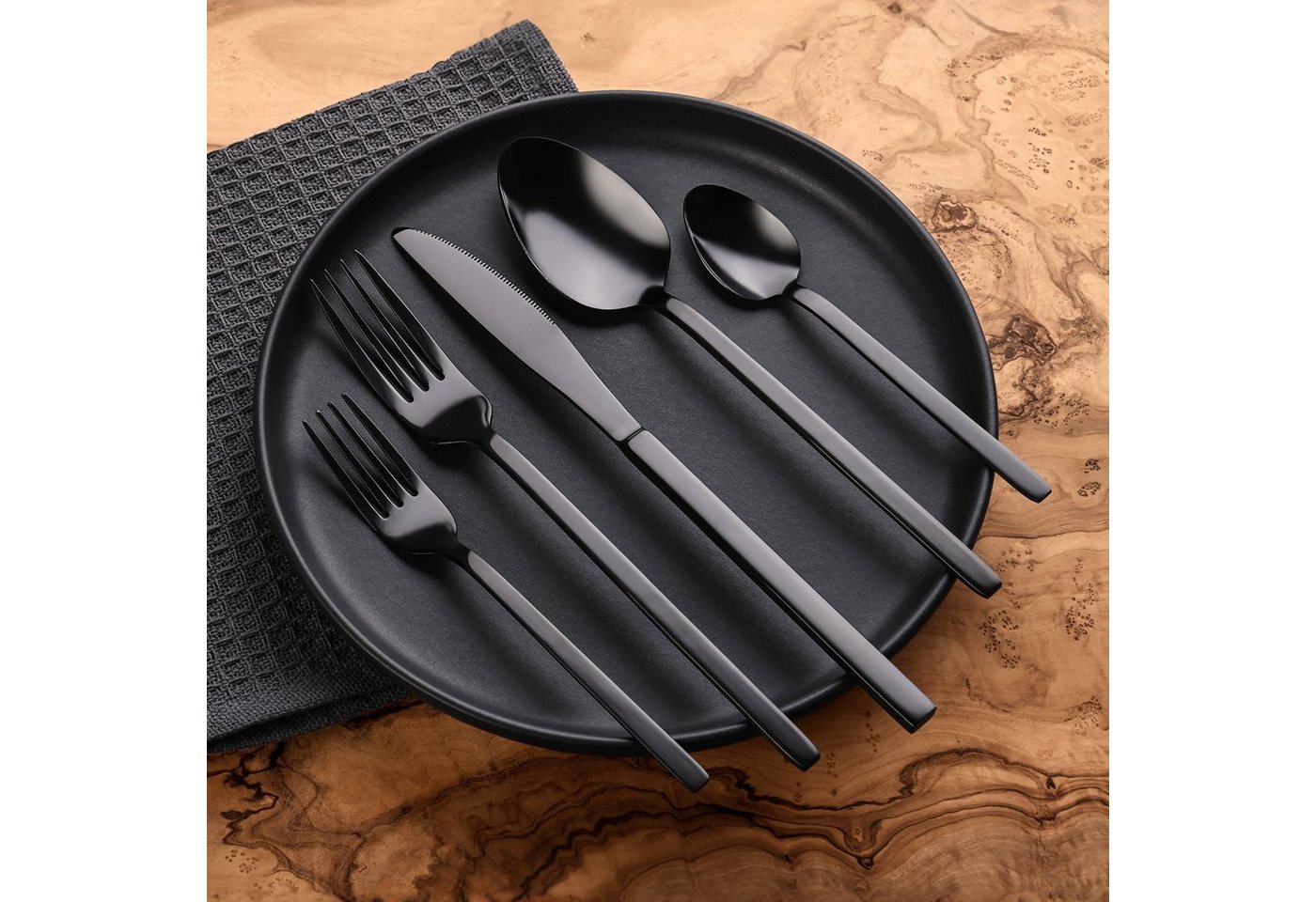 GRÄWE Besteck-Set Besteckset 30-teilig, Edelstahl, Serie LISSABON, Edelstahl 18/0 – Bild 2 von 3