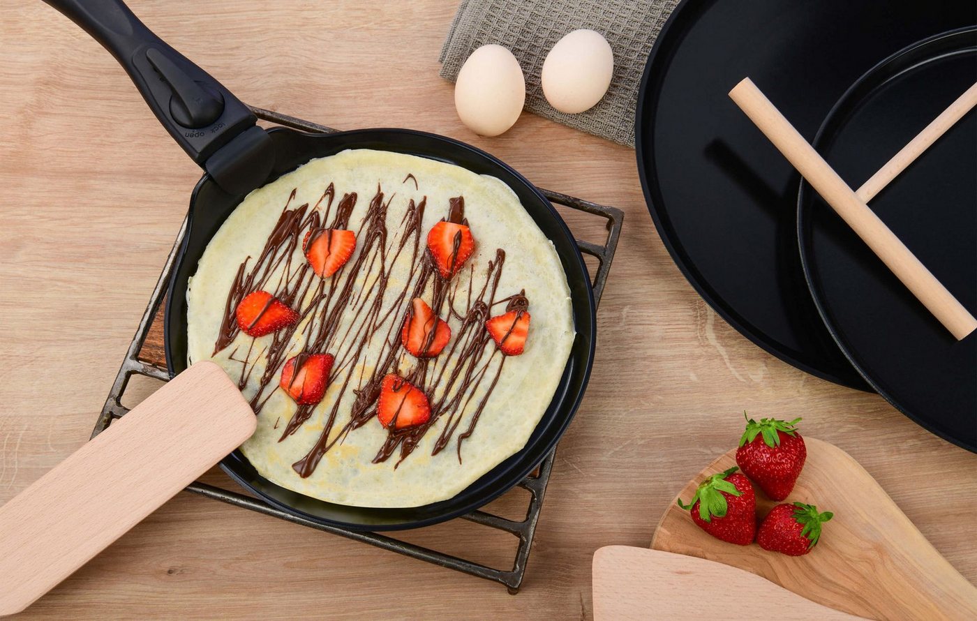 GRÄWE Crepes Verteiler, Crêpes Zubehör Holz-Set, 3-teilig – Bild 2 von 2