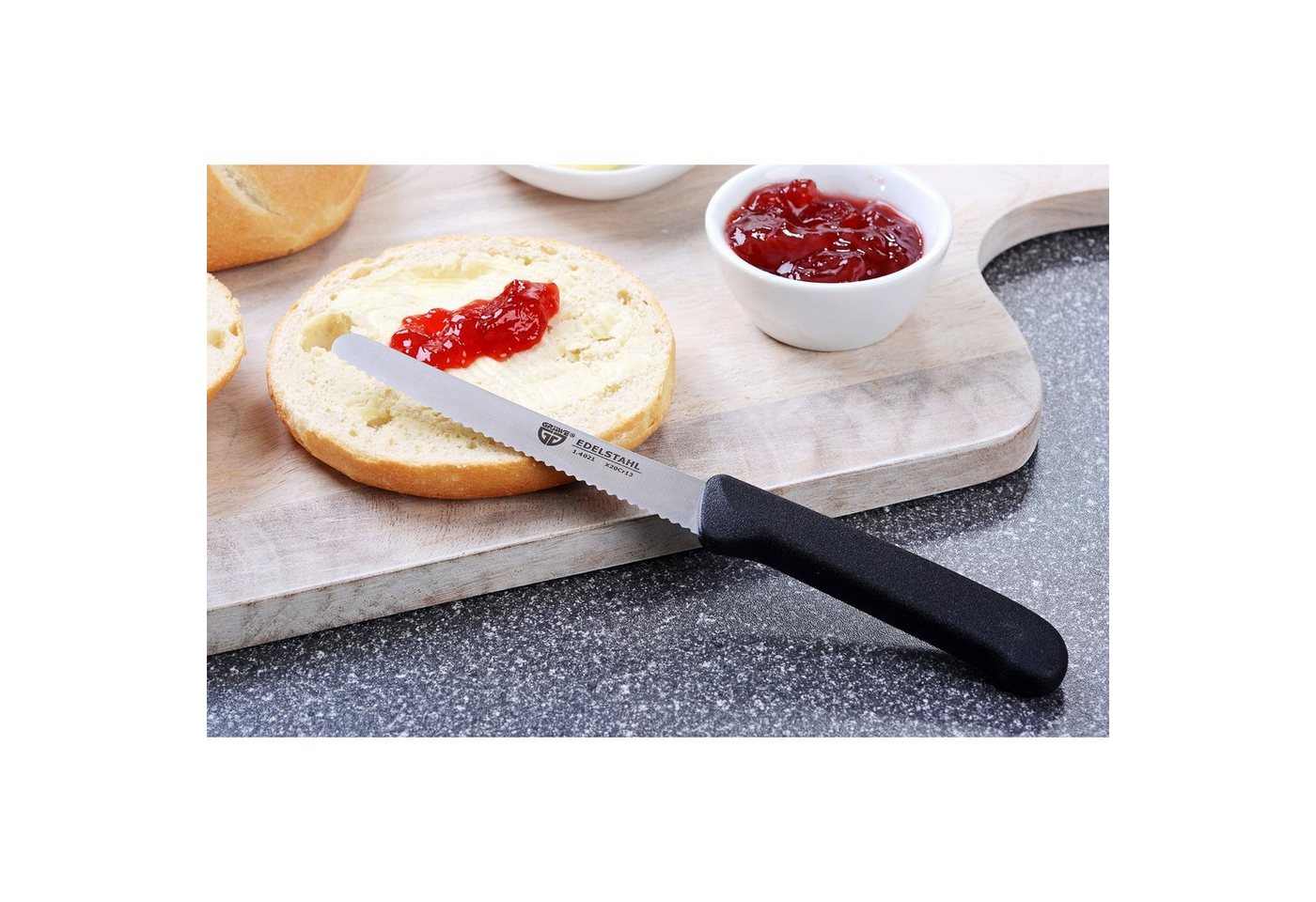 GRÄWE Tafelmesser Tafel- / Brötchenmesser, 2er-Set – Bild 2 von 4