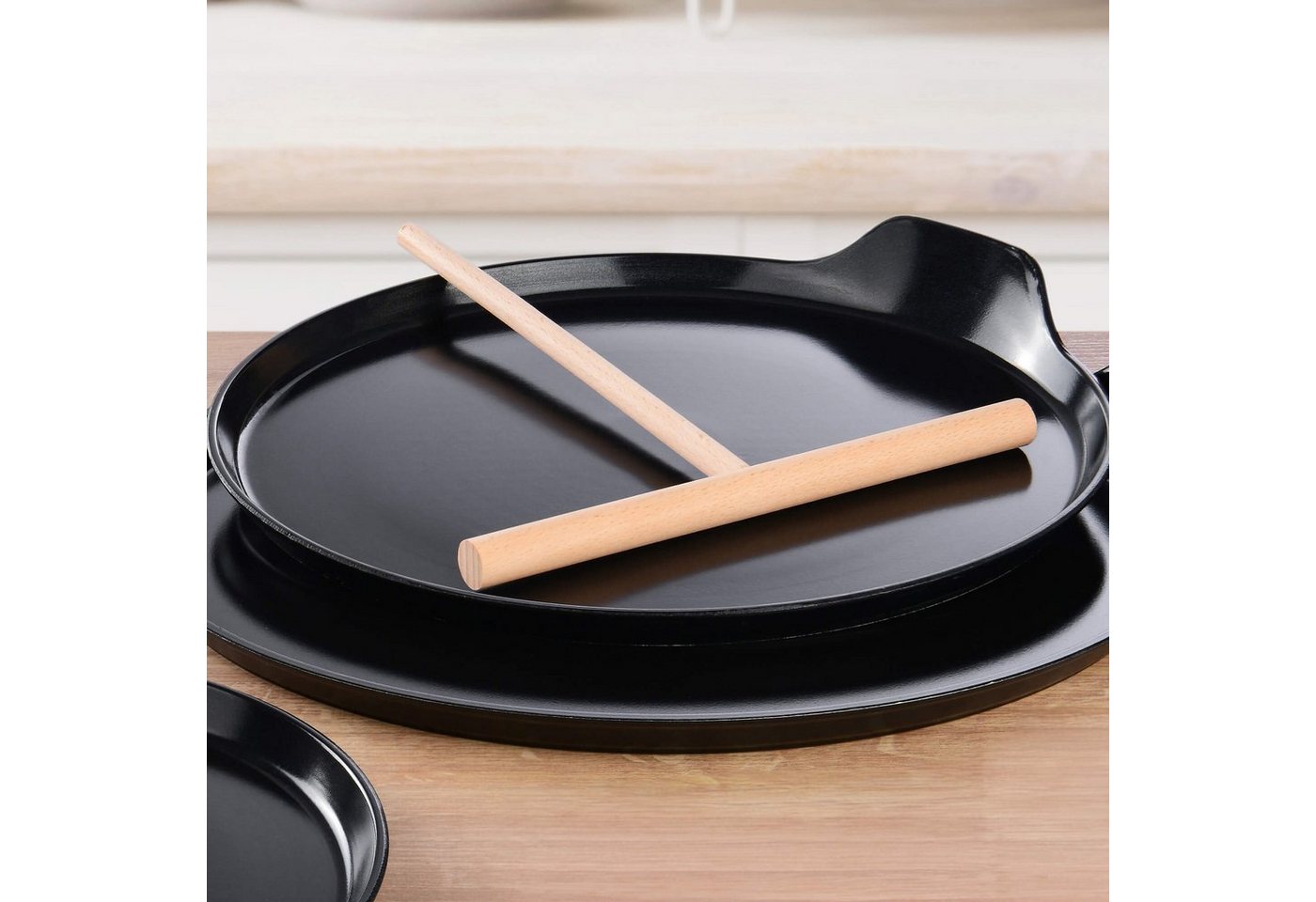GRÄWE Teigschaber Crepes Teigverteiler, Holz – Bild 4 von 4