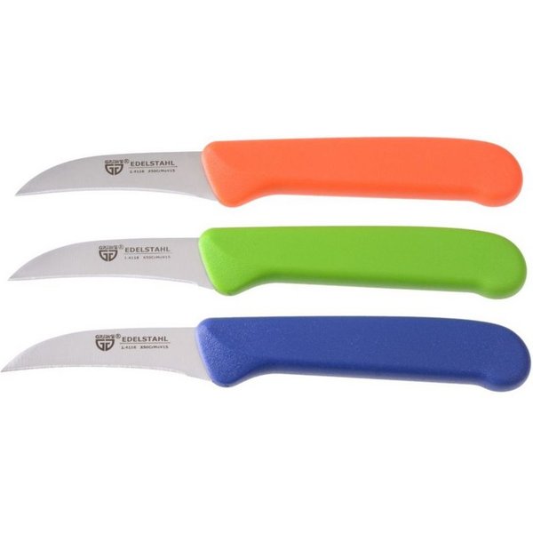 GRÄWE Universalküchenmesser, Gräwe Küchenmesser-Set 3 tlg., Edelstahl, bunt