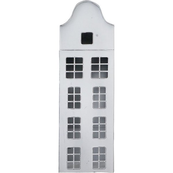 Grafelstein Kerzenlaterne Laterne MAISON weiß shabby chic Metallhaus zum Beleuchten H41cm Dekoha (nein, nein)
