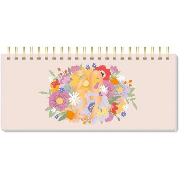 Grafik Werkstatt Tischkalender Wochenplaner 2027 Blumenmomente (mit Kalendarium)