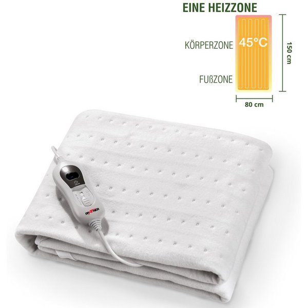 Grafner Wärmeunterbett Wärmeunterbett Polyester elektro Heizzonen Heizdecke, regelbare Temperaturstufen, LCD-Display, Heizzonen