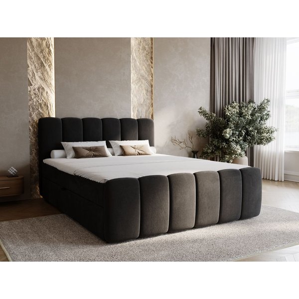 GrainGold Boxspringbett Cloud (Set, Boxspringbett, Bettkästen, Topper), mit zwei Bettkästen und Topper, Bonell-Matratze, Modern Stil