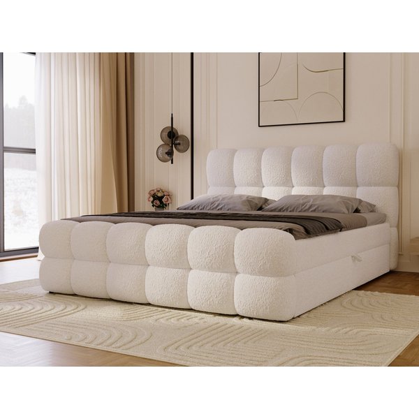 GrainGold Boxspringbett Modo (Set, Boxspringbett, Bettkästen, Topper), mit zwei Bettkästen und Topper, Bonell-Matratze