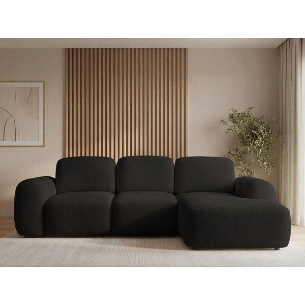 GrainGold Ecksofa L-Form Avelin L, Set, Wellenfedern, DL-Mechanismus, Schlaffunktion, Bettkasten