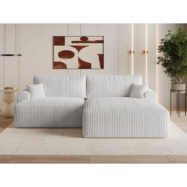 GrainGold Ecksofa L-Form Serene L, Set, Schlaffunktion, Wellenfedern, Freistehende, Bettkasten, DL-Mechanismus