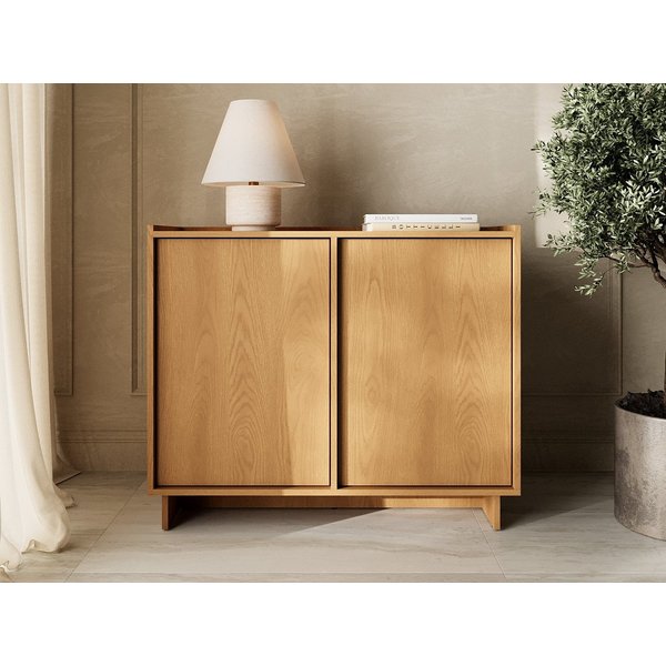 GrainGold Kommode Azumi (Set, Kommode, Push-to-open), Breite 98 cm, mit Push-to-open, Modern Stil, Karamell-Eiche