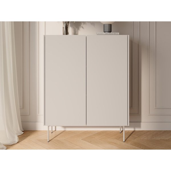 GrainGold Kommode Drevo (Set, Kommode, Metallfüße), Breite 97 cm, Metallbeine, Laminierte Platte, Modern Stil