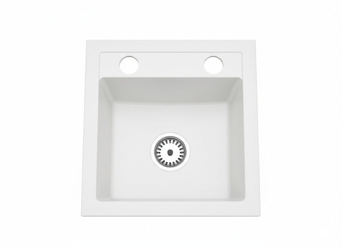 Faizee Home Granitspüle Faizee Home, Granitspüle Compact 44×41,5 cm – Küchenspüle Spülbecken – Bild 2 von 3