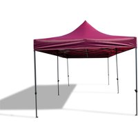 GRASEKAMP Faltpavillon Premium Line (3x6m, Bordeaux)