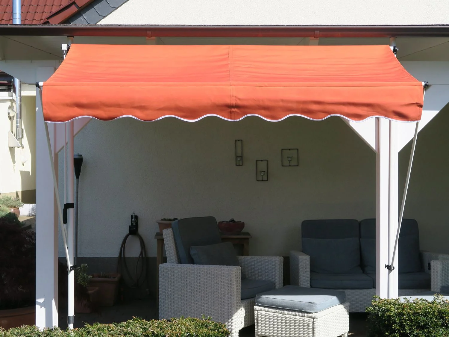 GRASEKAMP Klemmmarkise (Orange, 200x130 cm) – Bild 2 von 4