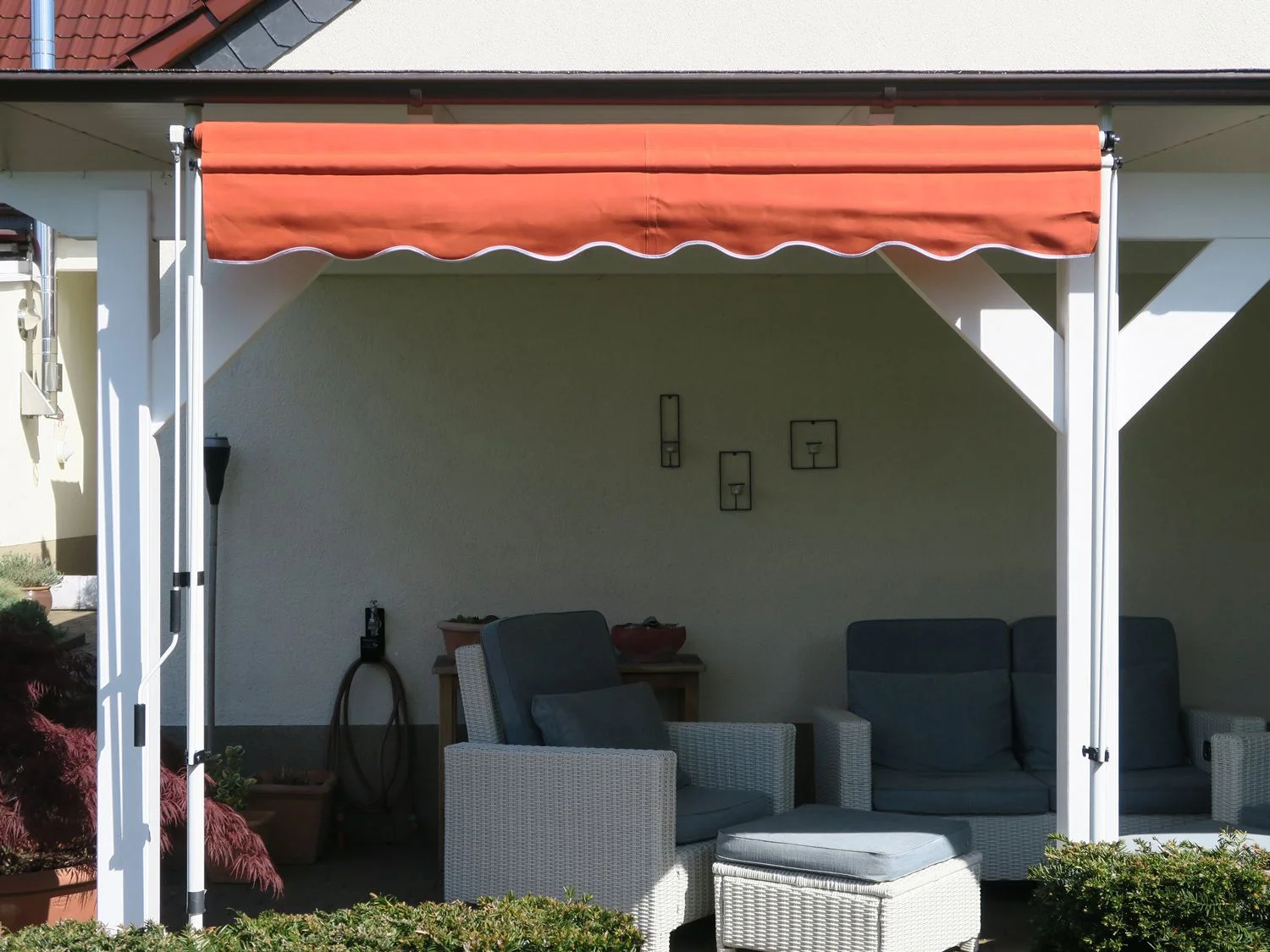 GRASEKAMP Klemmmarkise (Orange, 200x130 cm) – Bild 3 von 4
