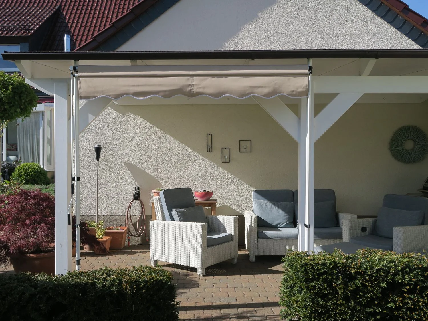 GRASEKAMP Klemmmarkise (Sand, 250x130 cm) – Bild 3 von 4